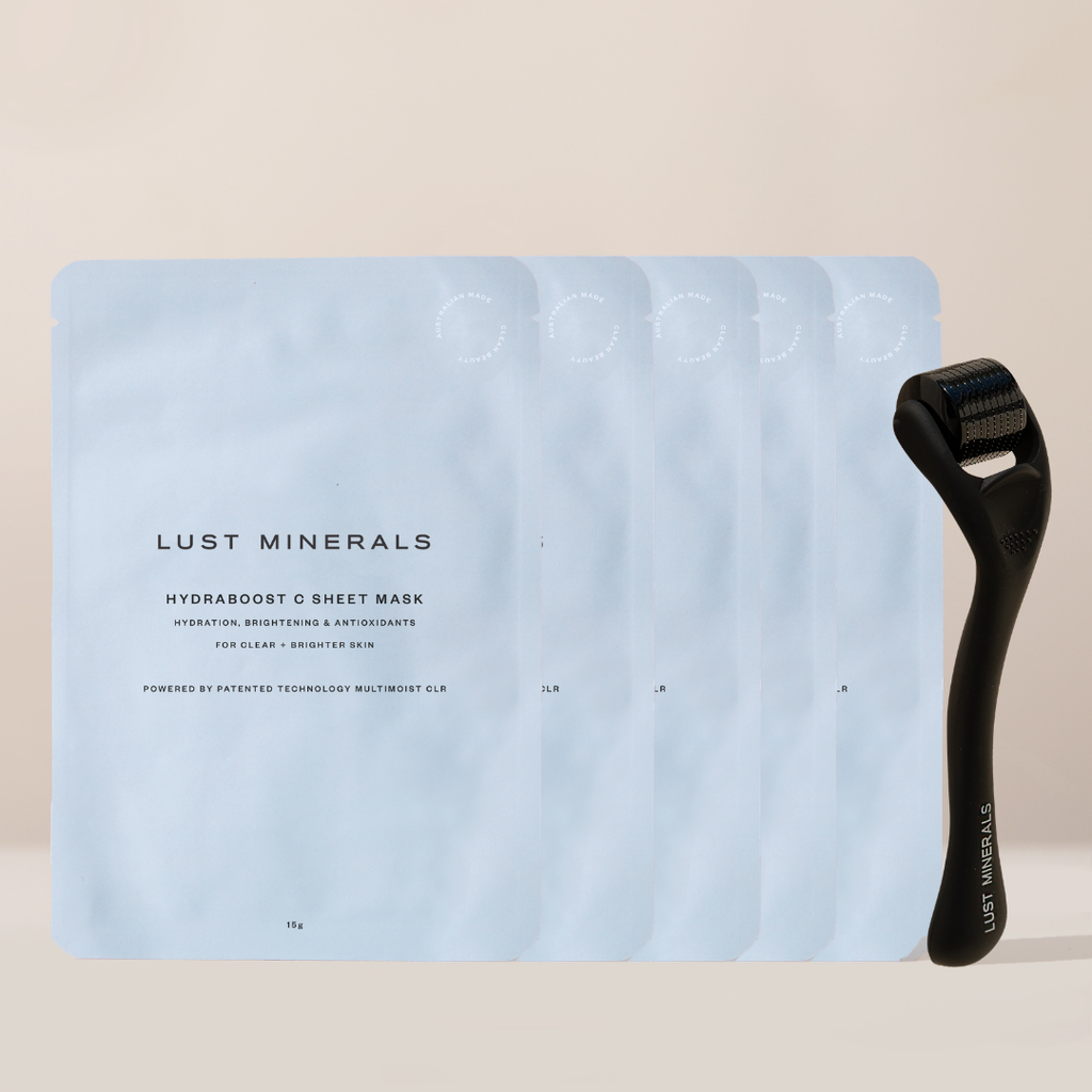 Hydraboost C Sheet Mask Box Set + Derma roller