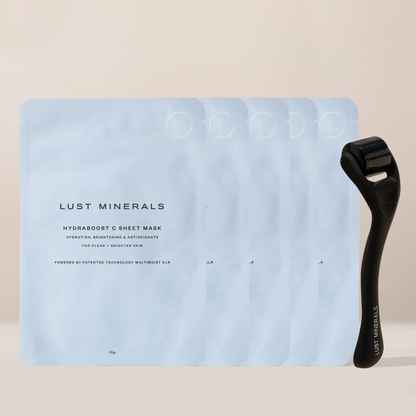 Hydraboost C Sheet Mask Box Set + Derma roller