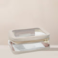 Cream Clear Cosmetic Case
